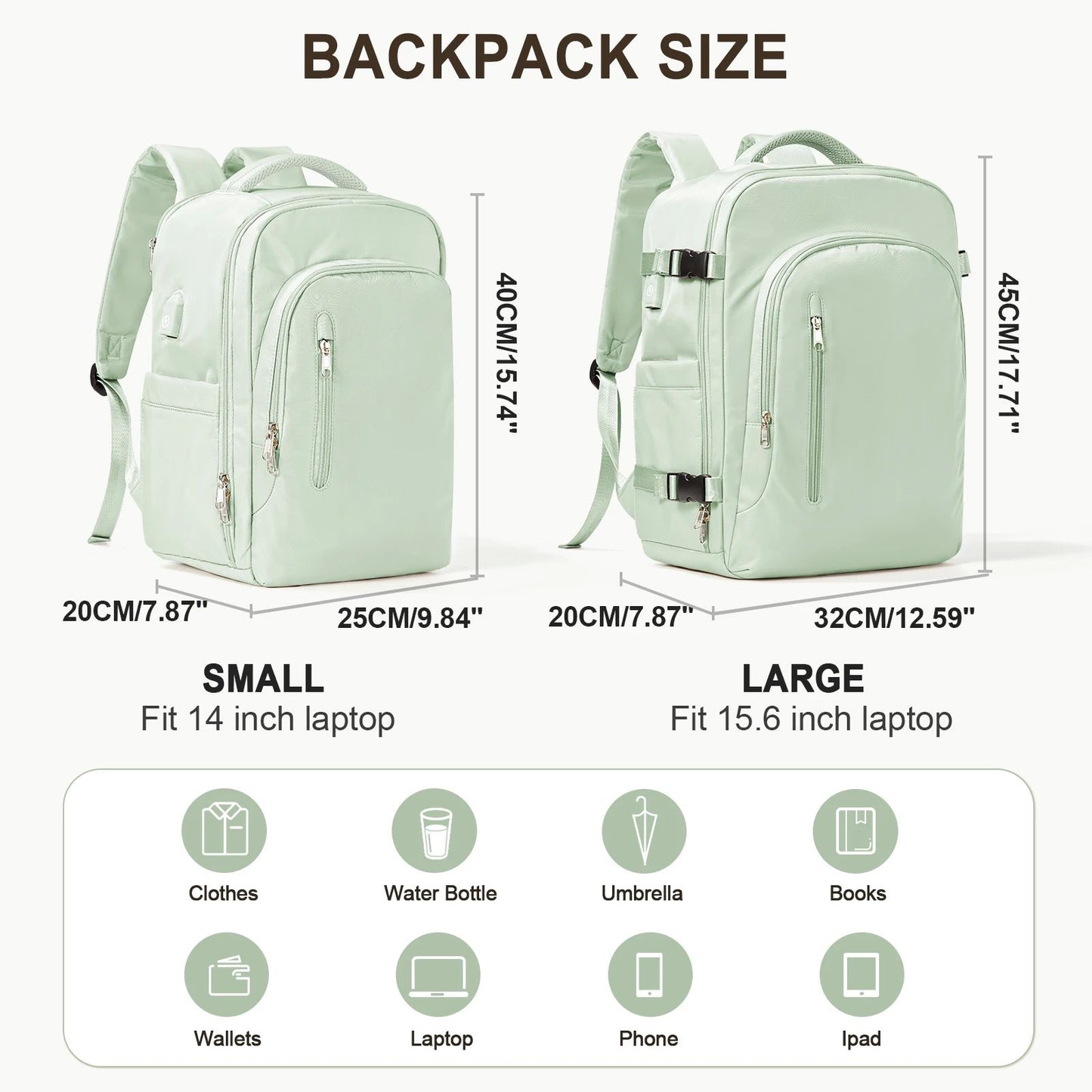 Premium Laptop Backpack for Women - Large Capacity Travel Bag