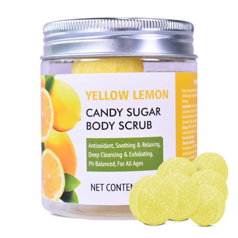 Crème gommante Candy brossée - Gommage au sel de bain parfumé aux fruits
