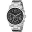 Reloj de acero negro Guess para hombres