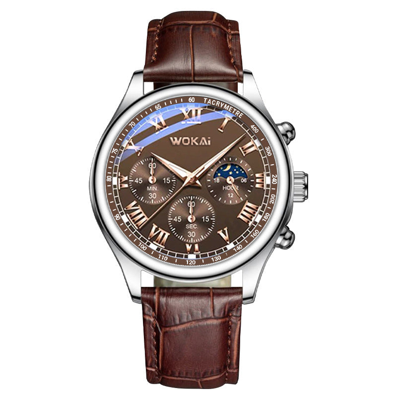 Business Watch Quartz Sports Watch Leisure Belt Men's Watch Men's Watch Men's Watch - Korvel