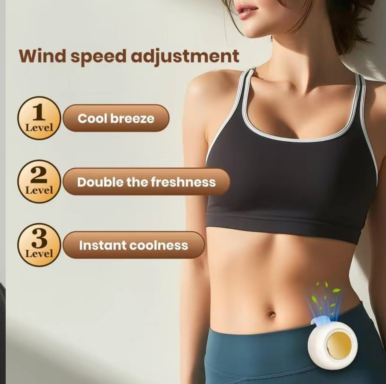 Breeze Mini Fan - Portable & Hands-Free Cooling Solution