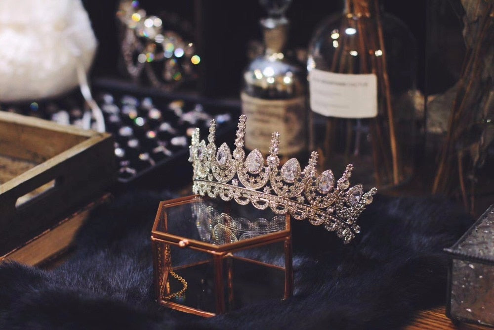Rosebridalpark Zircon Bridal Tiara for Elegant Weddings