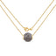 Colgante de Piedra Lunar Gris Genuina de 16.79 Quilates en Plata Esterlina