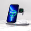 Folding 3-in-1 wireless charger suitable for iPhone earphones, watches, wireless fast charging phone holder - Korvel