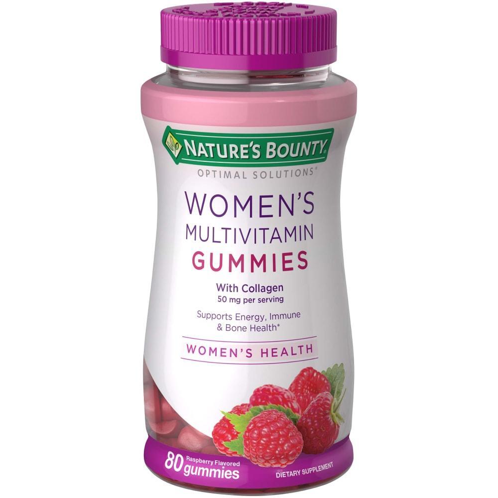 Gomitas Multivitamínicas para Mujeres de Nature's Bounty, Sabor Frambuesa, 80 Ct