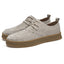 Zapatos Planos Casual Elegantes para Hombre - Cuero Mate con Cordones