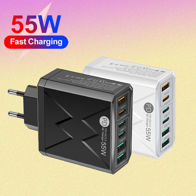Premium Fast Charging Mobile Phone Charger - 55W PD & QC3.0