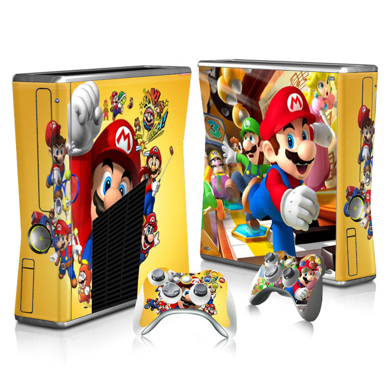 Xbox 360 Slim Full Body Color Membrane Stickers with Scratch-Resistant Protection - Korvel