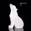 Natural Crystal Wolf Cub Carving - Premium Home Decor