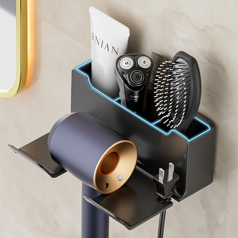 Wall-Mounted Hair Dryer Cover - No Holes Required