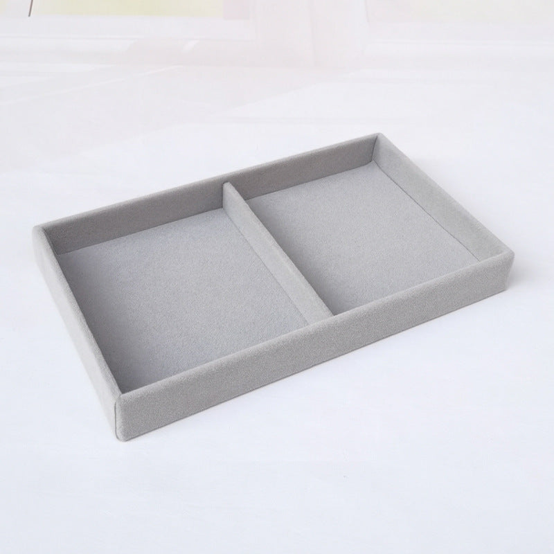 Organisateur de Bijoux Empilable en Velours pour Bagues, Boucles d'Oreilles et Colliers