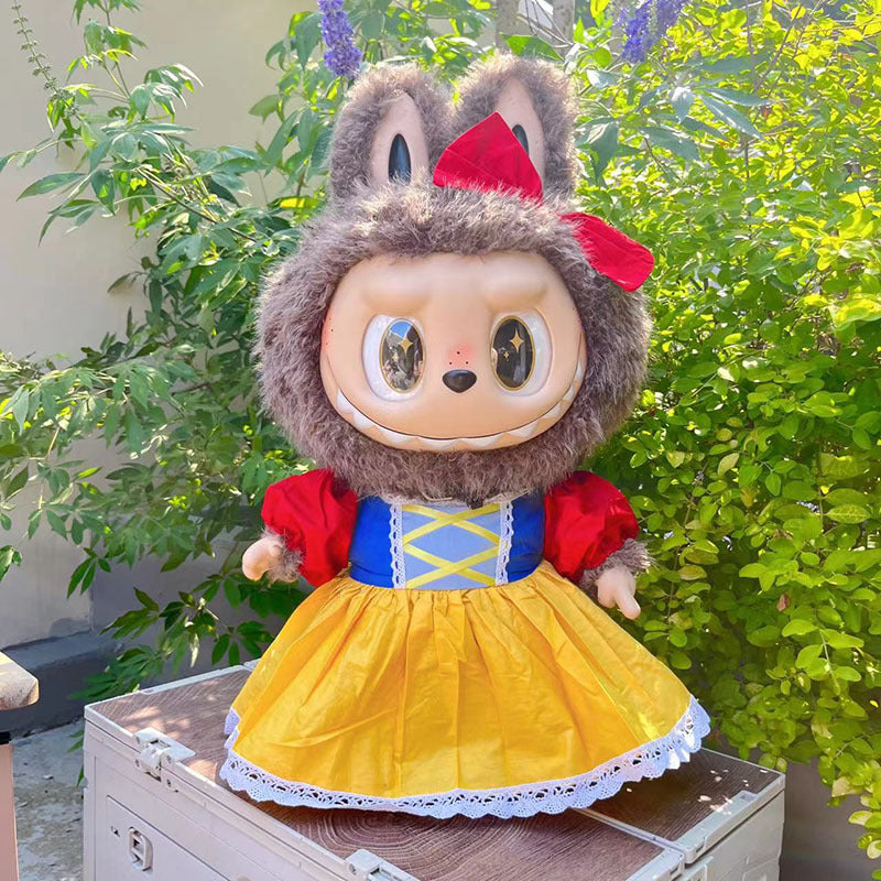 Clothing with 58cm LABUBU Design ZIMOMO Doll Clothes Rubber LABUBU Plush Toy Clothing Cute - Korvel