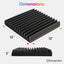 Acoustic Foam Panels 2" X 12" X 12" Self-Adhesive Acoustic Studio Wedge Tiles, Sound Panels Wedges Soundproof Foam Padding Sound - Korvel