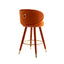 Conjunto de 2 Taburetes de Barra de Altura de Mostrador COOLMORE - Patas de Madera Sólida