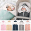 Baby Sleeping Bag Newborn Winter Warm Infant Button Knit Swaddle Wrap Swaddling Stroller  Toddler Blanket Envelope Sleepsacks - Korvel