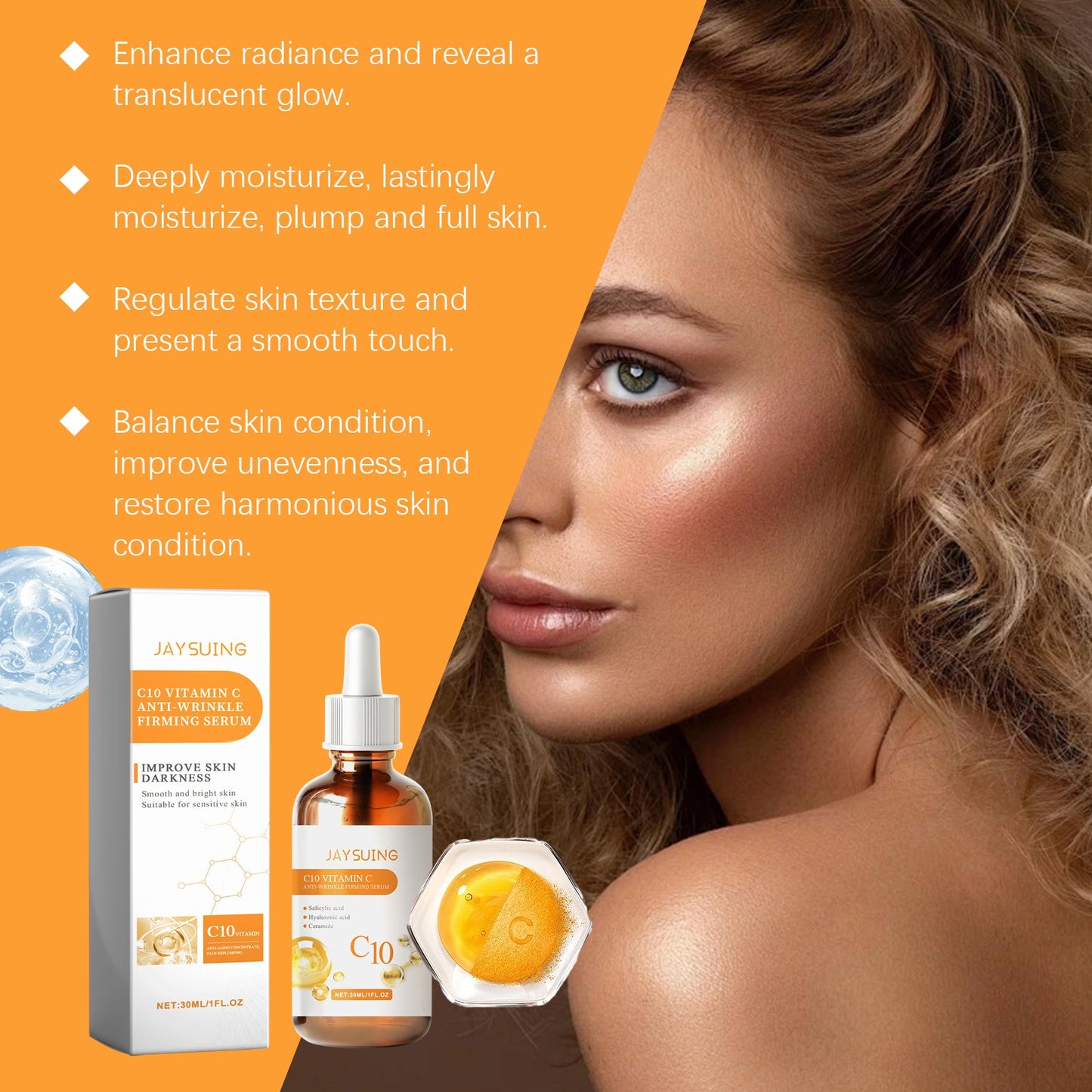C10 Facial Care Essence for Hydration and Brightening