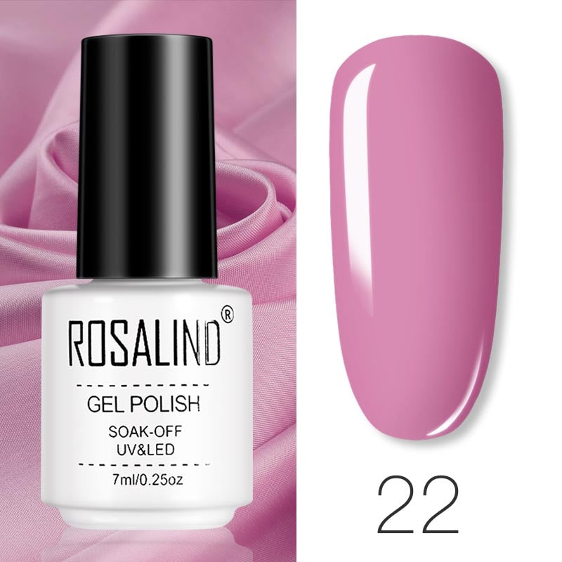ROSALIND Gel Polish Set Manicure for Nails Semi Permanent Vernis top coat UV LED Gel Varnish Soak Off Nail Art Gel Nail Polish - Korvel