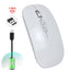 Rechargeable wireless mouse with 2.4G mute and one click return to desktop office mouse with built-in lithium battery - Korvel