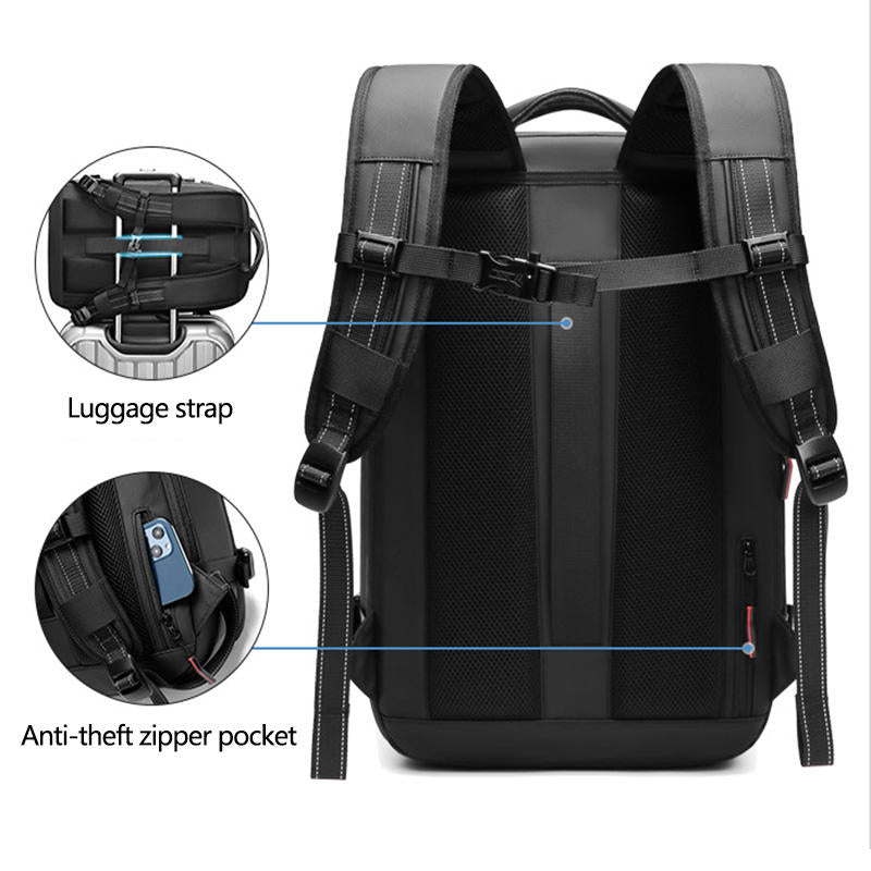 Air Tight Bags Valve Vacuum Compression Backpack system Expandable waterproof bagpack back pack travel laptop bag backpacks - Korvel