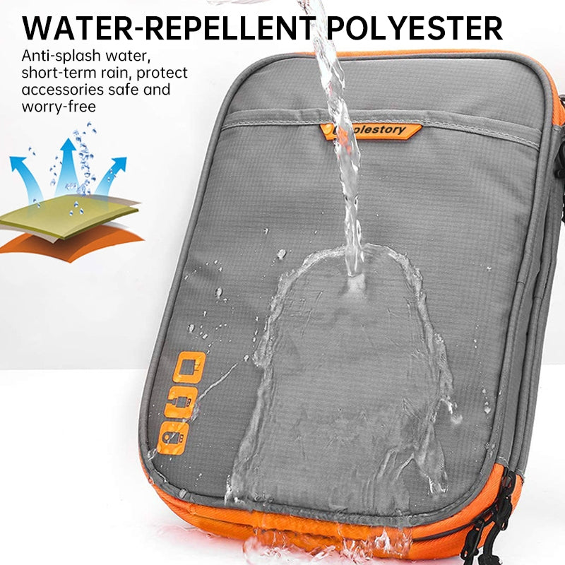 Travel - essential Cable Organizer Bag: A Compact Storage Solution for Charging Cords, Chargers, and Accessories. - Korvel