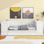 Twin Size Daybed with Storage Arms  Trundle and Charging Station White - Korvel