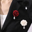 Flower pearl brooch female fashion camellia wedding dress decoration female jewelry - Korvel