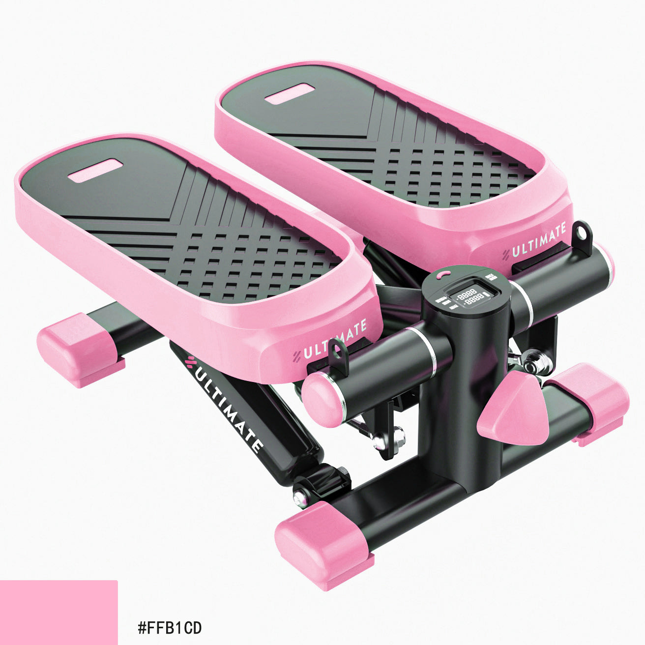 Mini Stepper Premium con Bandas de Resistencia y Monitor LCD - Capacidad de 330LBS