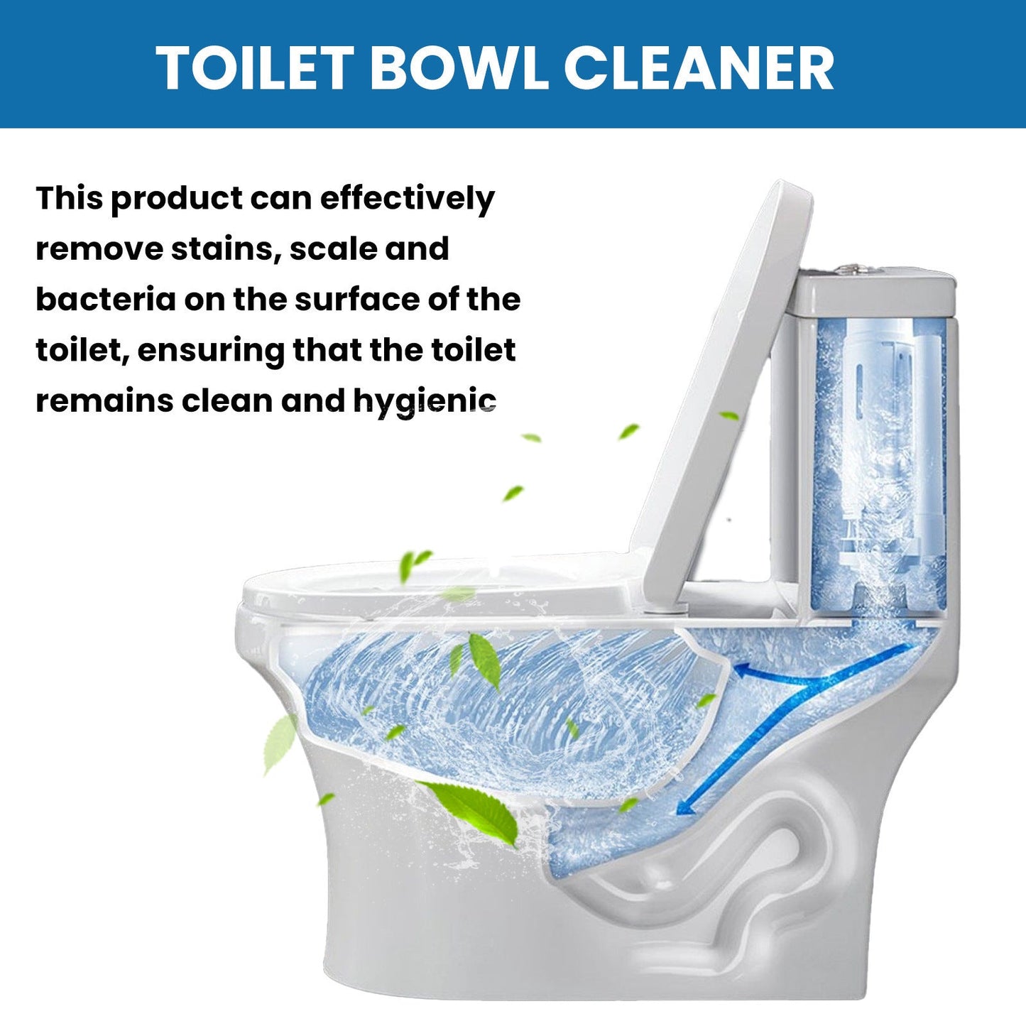 Nettoyant de cuvette de toilettes premium au parfum de citron frais