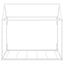 Metal House Shape Platform Bed - Twin