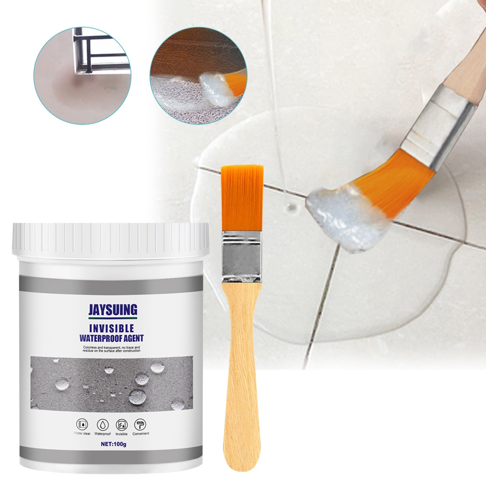 Waterproof Sealant Bathroom Kitchen Exterior Wall Water Leakage Repair Free Brick Leak Repair Home Improvement Paint Agent - Korvel