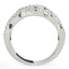 Anillo con Diamantes y Cuatro Curvas en Oro Blanco de 14k