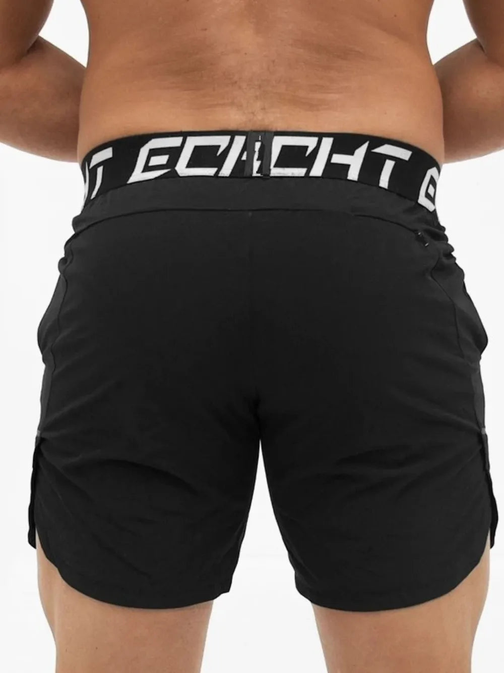 Pantalones Cortos Activos de Cintura Elástica para Hombre con Letras