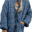 Plus Size Full Zip Quilted Bomber Jacket