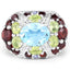 5.43 Carat Multi Stone .925 Sterling Silver Engagement Ring