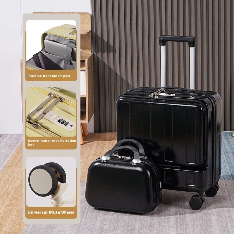 Valise à roulettes multifonctionnelle premium de 18 pouces à ouverture complète