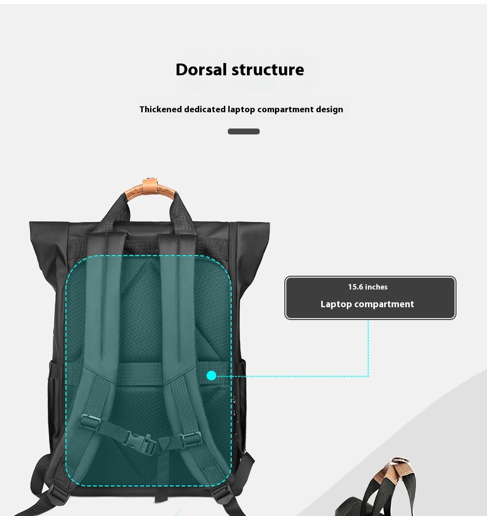 Sac à dos de loisirs pour hommes avec fermeture latérale