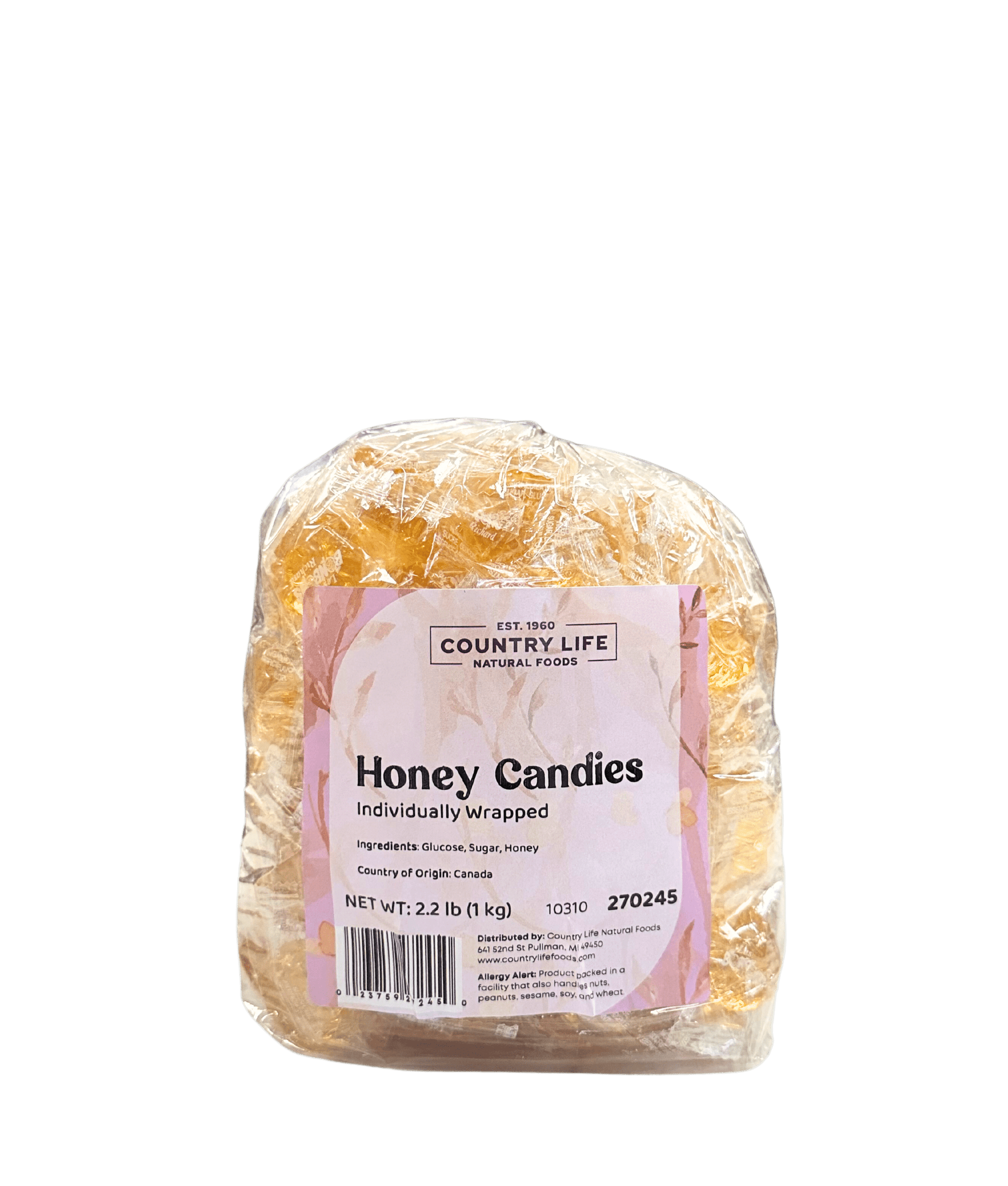 Individually Wrapped Honey Delight Candies - Korvel