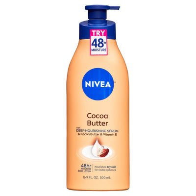 Nivea Cocoa Butter Body Lotion with Deep Nourishing Serum - 16.9 Fl Oz