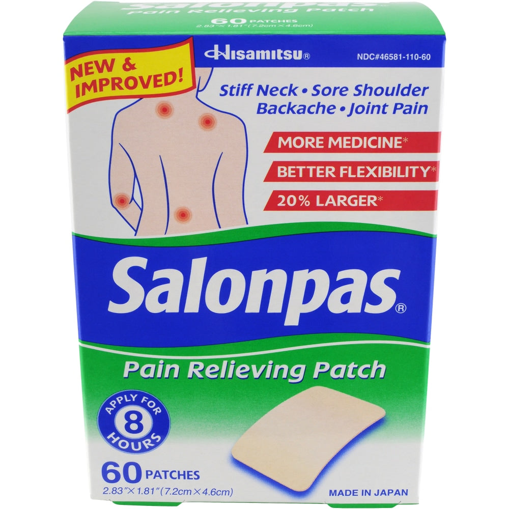 Salonpas Pain Relief Patch - 60 Patches for Targeted Comfort