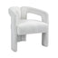 Teddy fabric modern design dining chair,open-Back ,modren kitchen armchair for Dinging Room(BEIGE) - Korvel