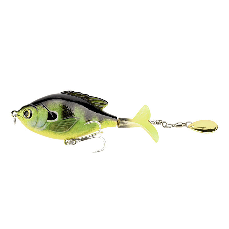 9.5cm/16.9g Propeller Rotary Tractor Bait Path Sub Bait Floating Water Rock Small Fat Water System Wave Climbing Fish bait - Korvel
