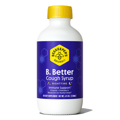 Beekeeper's Naturals B. Better Nighttime Cough Syrup, 4 Fl Oz