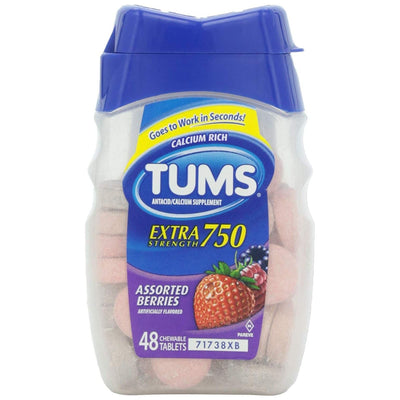 Tums Chewable Antacid Tablets - Extra Strength Berry Flavor