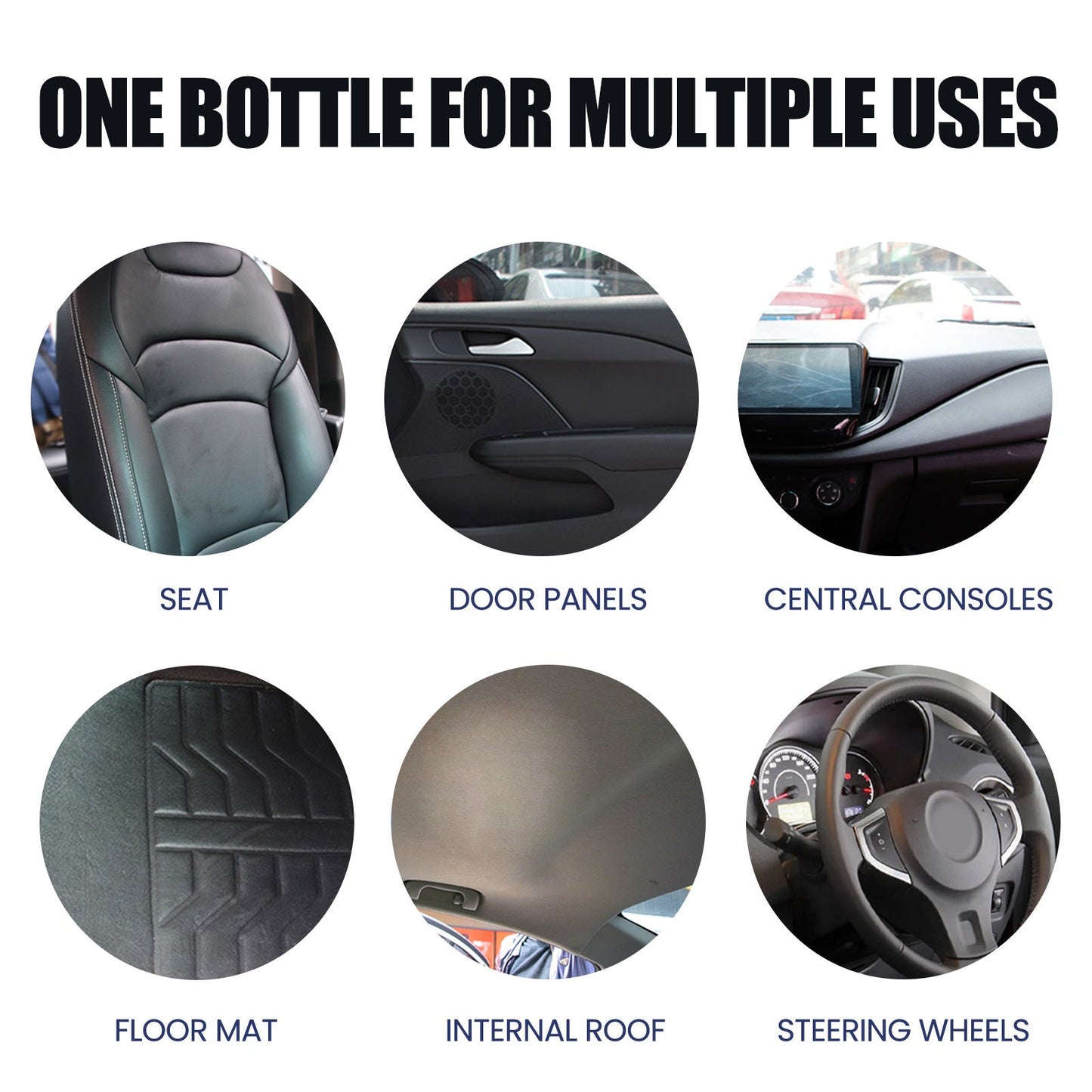 Foam Cleaner, Car Interior Seats Clean Decontamination Bright Refurbishment - Korvel