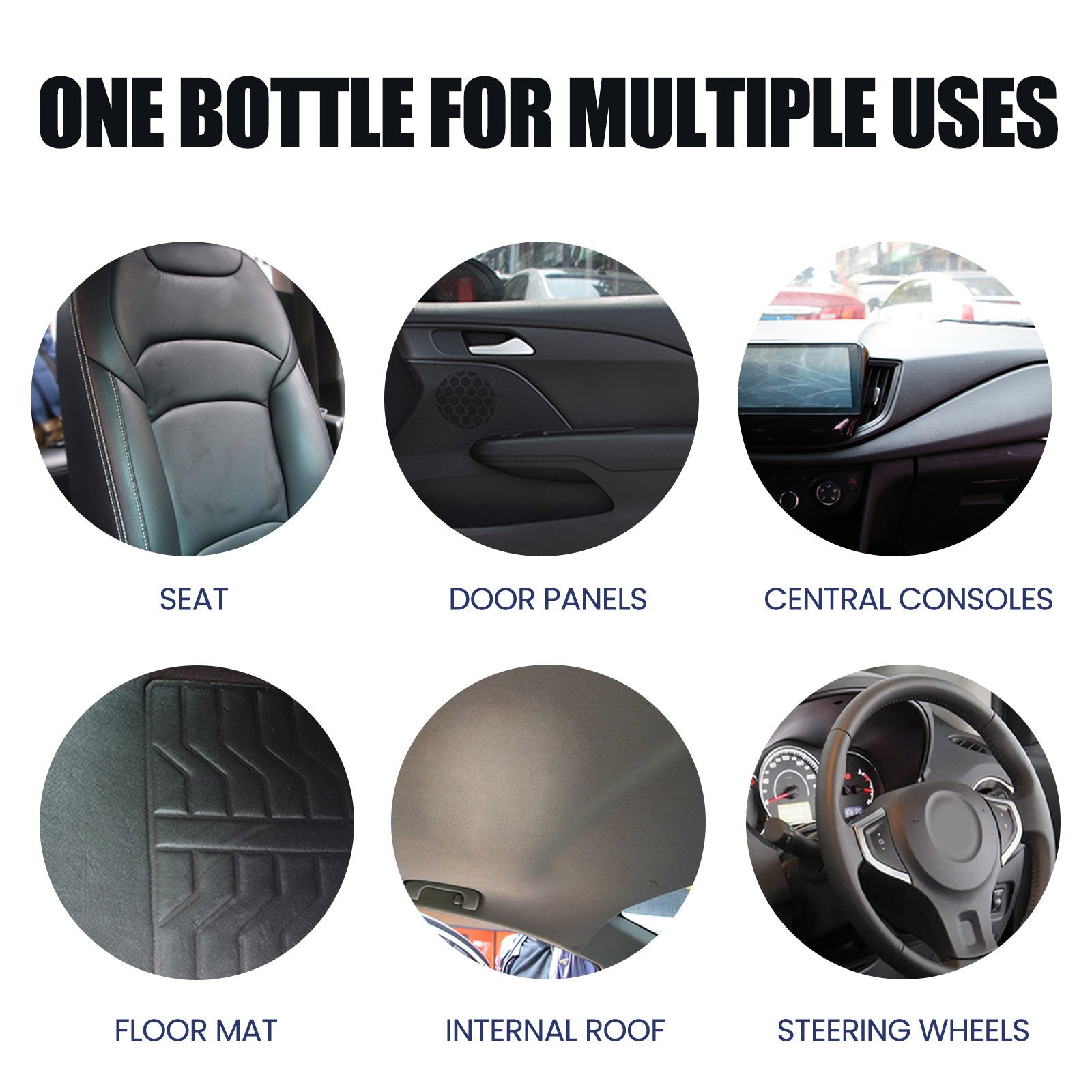Foam Cleaner, Car Interior Seats Clean Decontamination Bright Refurbishment - Korvel