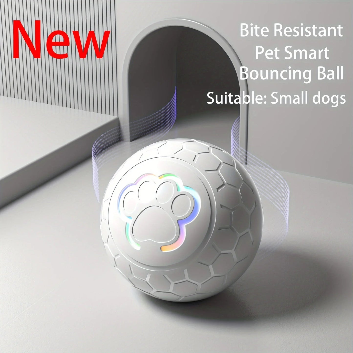 Interactive Rechargeable Dog Toy Ball - Smart Bouncing Fun