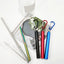 1 Set Reusable Telescopic Straw Set Portable Stainless Steel Easy To Clean Straw With Carry Case - Korvel