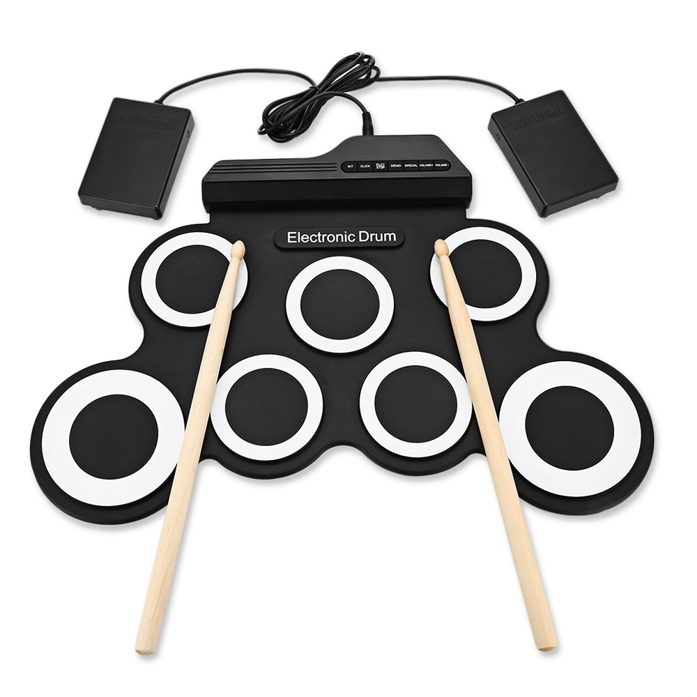 G3002 Kit de batería digital portátil de silicona de 7 pads