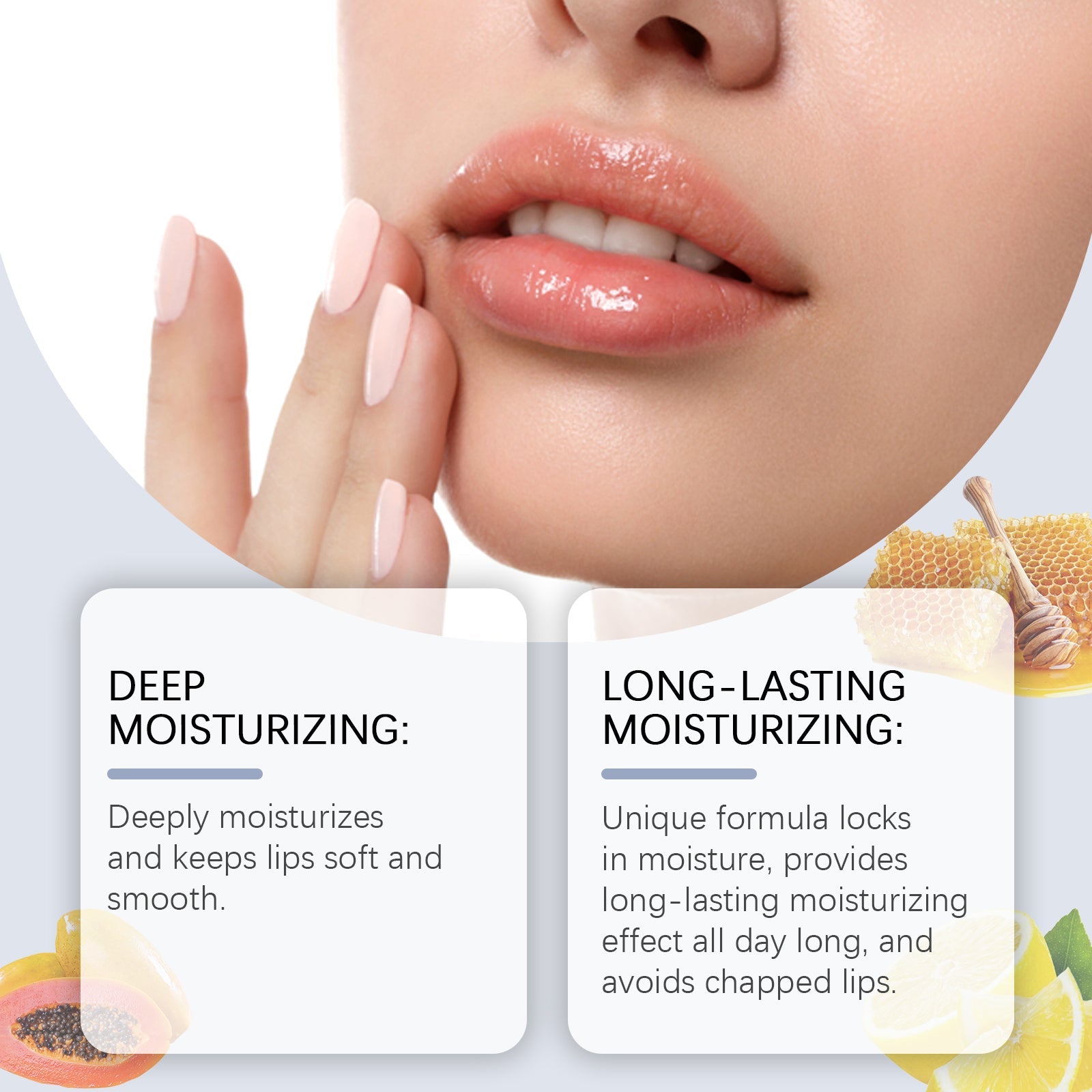 Lip Balm Brightens Lips And Moisturizes Lips With Long-Lasting Moisture And Effective Protection Against Light - Korvel