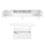Two sets of ON-TRANS cream style TV stands and coffee tables, suitable for TVs under 80 inches, white - Korvel